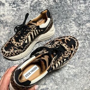 Steve Madden Women's Leopard Print Sneakers